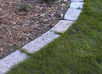 
	
	edging separates beds from lawn
	
	